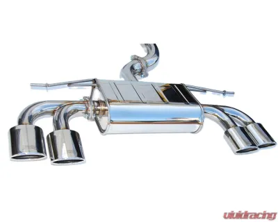 Invidia Q300 Catback Exhaust w/ Quad Oval Stainless Steel Tips Volkswagen Golf-R 2014-2016 - HS14GFRG3S