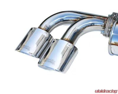 Invidia Q300 Catback Exhaust w/ Quad Oval Stainless Steel Tips Volkswagen Golf-R 2014-2016 - HS14GFRG3S