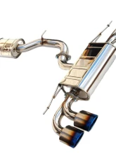 Invidia Q300 Catback Exhaust w/ Quad Oval Titanium Tips Volkswagen Golf-R 2014-2016                                     - HS14GFRG3T - Image 2