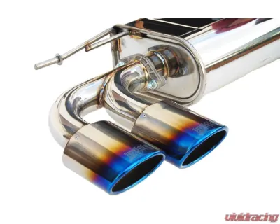 Invidia Q300 Catback Exhaust w/ Quad Oval Titanium Tips Volkswagen Golf-R 2014-2016 - HS14GFRG3T