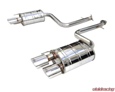 Invidia Q300 Axleback Exhaust w/ Quad Rolled SS Tips Lexus RC350 | 200T 2015+ - HS14LRCDR4OS