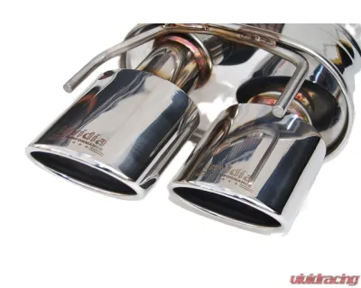 Invidia Q300 Axleback Exhaust w/ Quad Rolled SS Tips Lexus RC350 | 200T 2015+ - HS14LRCDR4OS