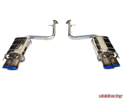 Invidia Q300 Axleback Exhaust w/ Rolled Titanium Quad Tips Lexus RC350 | 200T 2015+ - HS14LRCDR4OT