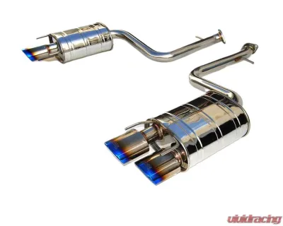 Invidia Q300 Axleback Exhaust w/ Rolled Titanium Quad Tips Lexus RC350 | 200T 2015+ - HS14LRCDR4OT