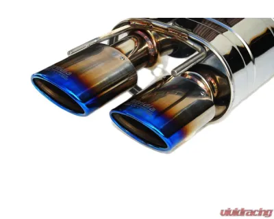 Invidia Q300 Axleback Exhaust w/ Rolled Titanium Quad Tips Lexus RC350 | 200T 2015+ - HS14LRCDR4OT