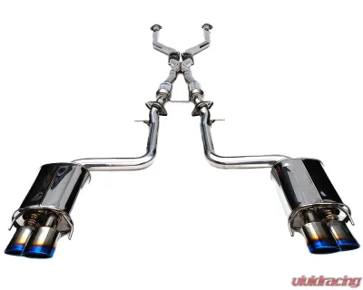 Invidia Q300 Catback Exhaust w/ Rolled Titanium Tips Lexus RC-F 2014+ - HS14LRF3TH