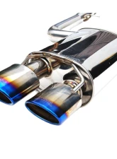 Invidia Q300 Catback Exhaust w/ Rolled Titanium Tips Lexus RC-F 2014+                                     - HS14LRF3TH - Image 2