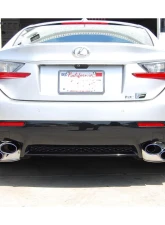 Invidia Q300 Catback Exhaust w/ Rolled Titanium Tips Lexus RC-F 2014+                                     - HS14LRF3TH - Image 4