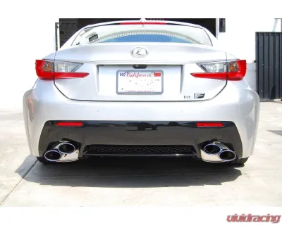 Invidia Q300 Catback Exhaust w/ Rolled Titanium Tips Lexus RC-F 2014+ - HS14LRF3TH