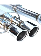 Invidia Q300 Catback Exhaust w/ Stainless Steel Tips Mini Cooper S 2014+                                     - HS14MCSG3S - Image 4