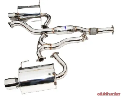 Invidia Q300 Catback Exhaust System w/ Rolled Stainless Steel Tip Subaru Forester XT 2014+ - HS14SFXG3S