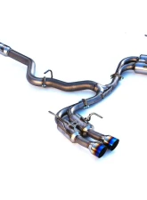 Invidia Gemini Catback Exhaust w/ Full Titanium Quad Tips Subaru WRX | STI 2015-2021                                     - HS15STI5TG4ST - Image 3