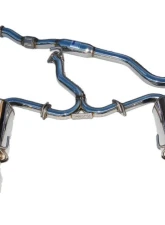 Invidia Q300 Catback Exhaust w/ Rolled Stainless Steel Tips Subaru WRX | STI 2015-2021                                     - HS15STIG3S - Image 2