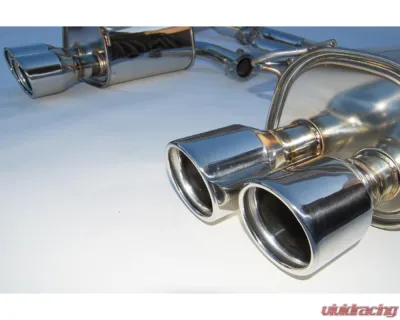 Invidia Q300 Catback Exhaust w/ Rolled Stainless Steel Tips Subaru WRX | STI 2015-2021 - HS15STIG3S