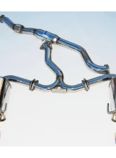 Invidia Q300 Catback Exhaust w/ Rolled Titanium Tips Subaru WRX | STI 2015-2021                                     - HS15STIG3T - Image 3