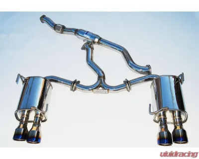 Invidia Q300 Catback Exhaust w/ Rolled Titanium Tips Subaru WRX | STI 2015-2021 - HS15STIG3T