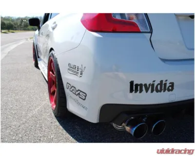 Invidia Q300 Catback Exhaust w/ Rolled Titanium Tips Subaru WRX | STI 2015-2021 - HS15STIG3T