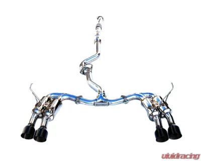Invidia Gemini R400 Catback Exhaust w/ Black Tips Subaru WRX | STI 2011-2021 - HS15STIGM4SB