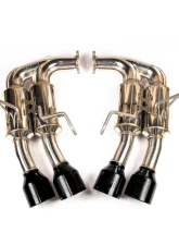 Invidia Gemini R400 Catback Exhaust w/ Black Tips Subaru WRX | STI 2011-2021                                     - HS15STIGM4SB - Image 2