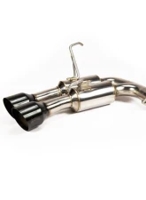 Invidia Gemini R400 Catback Exhaust w/ Black Tips Subaru WRX | STI 2011-2021                                     - HS15STIGM4SB - Image 3