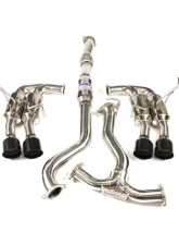 Invidia Gemini R400 Catback Exhaust w/ Black Tips Subaru WRX | STI 2011-2021                                     - HS15STIGM4SB - Image 8