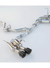 Invidia Gemini R400 Catback Exhaust w/ Black Tips Subaru WRX | STI 2011-2021                                     - HS15STIGM4SB - Image 9