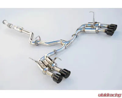 Invidia Gemini R400 Catback Exhaust w/ Black Tips Subaru WRX | STI 2011-2021 - HS15STIGM4SB