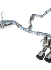 Invidia Gemini Catback Exhaust w/ Quad Stainless Steel Tips Subaru WRX | STI 2015-2021                                     - HS15STIGM4SS - Image 6