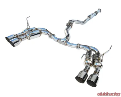 Invidia Gemini Catback Exhaust w/ Quad Stainless Steel Tips Subaru WRX | STI 2015-2021 - HS15STIGM4SS
