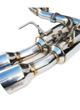 Invidia Gemini Catback Exhaust w/ Quad Stainless Steel Tips Subaru WRX | STI 2015-2021                                     - HS15STIGM4SS - Image 2