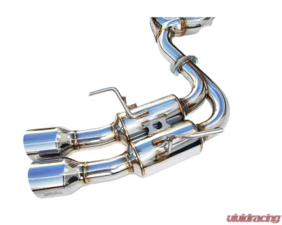 Invidia Gemini Catback Exhaust w/ Quad Stainless Steel Tips Subaru WRX | STI 2015-2021 - HS15STIGM4SS