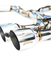 Invidia Gemini Catback Exhaust w/ Quad Stainless Steel Tips Subaru WRX | STI 2015-2021                                     - HS15STIGM4SS - Image 4