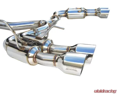 Invidia Gemini Catback Exhaust w/ Quad Stainless Steel Tips Subaru WRX | STI 2015-2021 - HS15STIGM4SS