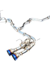Invidia Gemini Catback Exhaust w/ Quad Titanium Tips Subaru WRX | STI 2015-2021                                     - HS15STIGM4ST - Image 2
