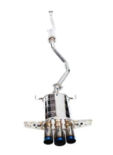 Invidia Q300 Catback Exhaust w/ Triple Titanium Tips Honda Civic 2017-2021                                     - HS17CHB7Q33ST - Image 2