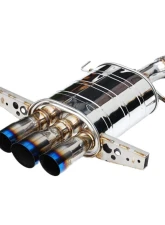 Invidia Q300 Catback Exhaust w/ Triple Titanium Tips Honda Civic 2017-2021                                     - HS17CHB7Q33ST - Image 4