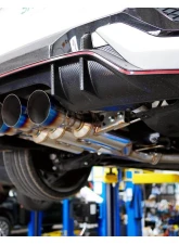 Invidia Gemini Catback Exhaust w/ Titanium Tips Honda Civic Type-R 2017-2021                                     - HS17CTRFGM3ST - Image 2