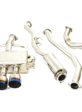 Invidia Q300 Catback Exhaust w/ Triple Titanium Tip Honda Civic Type-R 2017-2021                                     - HS17CTRFQ33ST - Image 10