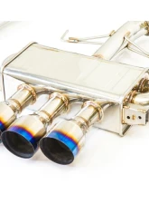 Invidia Q300 Catback Exhaust w/ Triple Titanium Tip Honda Civic Type-R 2017-2021                                     - HS17CTRFQ33ST - Image 3