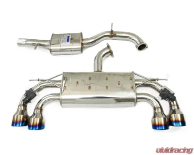 Invidia Q300 Catback Exhaust w/ Rolled Stainless Steel Tips Volkswagen Golf-R MK7.5 2017-2021 - HS17GFR753V4RS