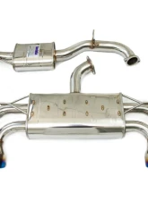Invidia Q300 Catback Exhaust w/ Rolled Titanium Tips Volkswagen Golf-R MK7.5 2017-2021                                     - HS17GFR753V4RT - Image 4