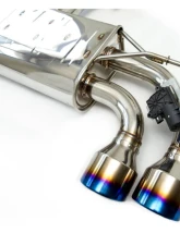 Invidia Q300 Catback Exhaust w/ Rolled Titanium Tips Volkswagen Golf-R MK7.5 2017-2021                                     - HS17GFR753V4RT - Image 2