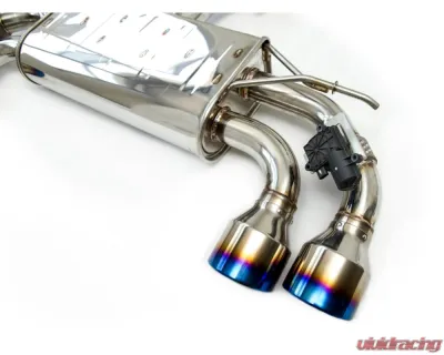 Invidia Q300 Catback Exhaust w/ Rolled Titanium Tips Volkswagen Golf-R MK7.5 2017-2021 - HS17GFR753V4RT