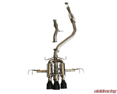 Invidia R400 Full Catback Exhaust w/ Black Tip Honda Civic Type-R 2022+ - HS22CTRFGM3SBL