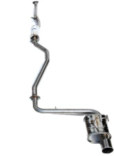 Invidia Q300 Catback Exhaust w/ Single Stainless Steel Tip Honda Civic 2022+                                     - HS22HC6Q31RSL - Image 3