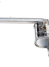 Invidia Q300 Catback Exhaust w/ Single Stainless Steel Tip Honda Civic 2022+                                     - HS22HC6Q31RSL - Image 2