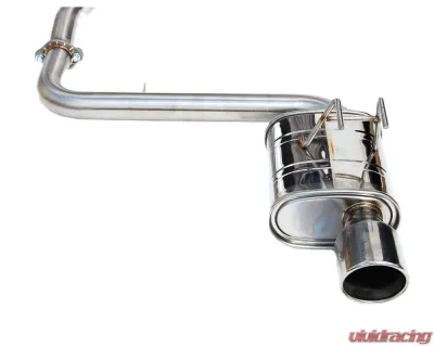 Invidia Q300 Catback Exhaust w/ Single Stainless Steel Tip Honda Civic 2022+ - HS22HC6Q31RSL