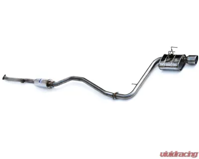 Invidia Q300 Catback Exhaust w/ Single Stainless Steel Tip Honda Civic 2022+ - HS22HC6Q31RSL