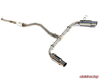 Invidia N1 Non-Polished Catback Exhaust w/ Stainless Steel Tip Honda Civic Si 2022+ - HS22HS4GD1SSL