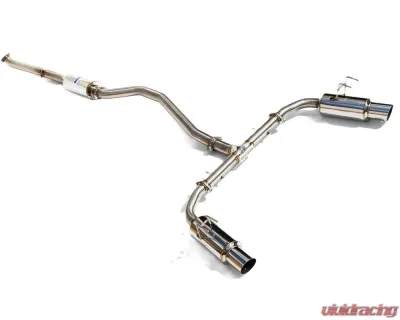 Invidia N1 Non-Polished Catback Exhaust w/ Stainless Steel Tip Honda Civic Si 2022+ - HS22HS4GD1SSL